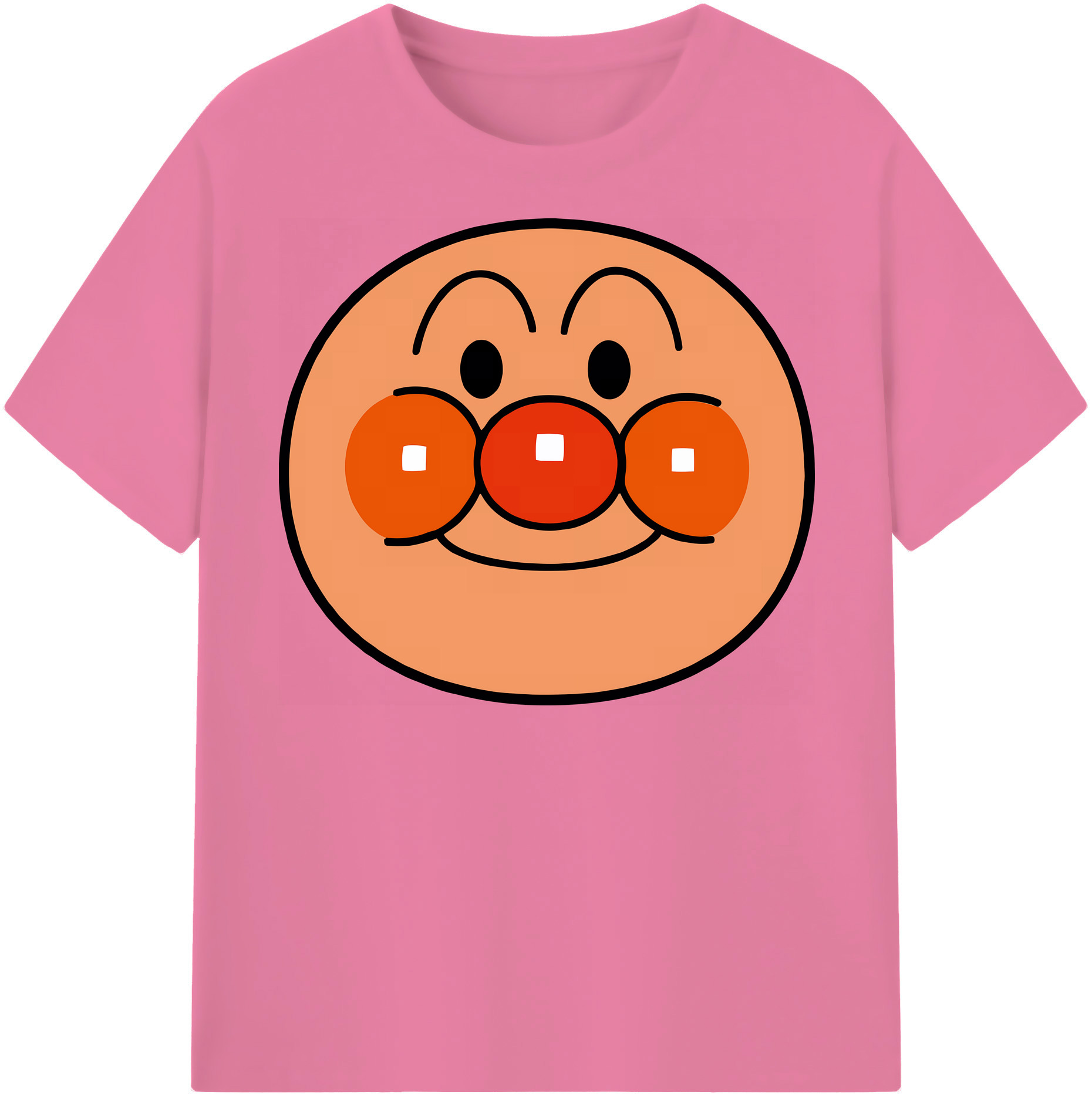 （画像用） アンパンマン Anpanman 綿100％半袖Tシャツ（フロントプリント）